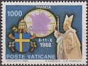 Vatican City State 1989 Personajes 1000 L Multicolor Scott 848